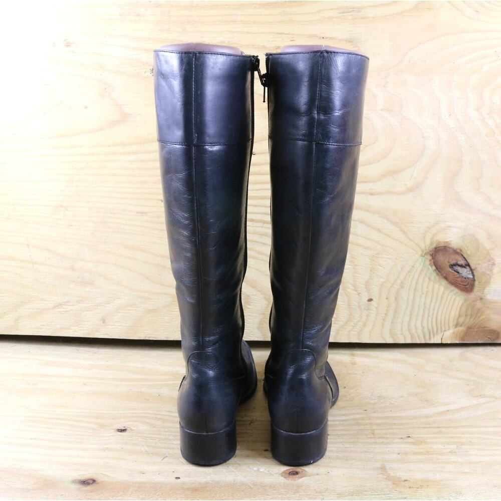 Born Boots Womens 6.5 Black Leather Riding Zip Equestrian Tall - Picture 4 of 6